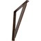 Ekena Millwork Traditional Wrought Iron Bracket, (Single center brace), Antiqued Copper 1 1/2"W x 12"D x 15"H BKTM01X12X15STRACO - alternate 1